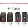 For Toyota Key Fob Cover, ABS carbon fiber pattern Key Fob Case Fit for 2017-2021 2022 2023 Toyota Corolla Camry RAV4 Highlander 4Runner Prius CH-R