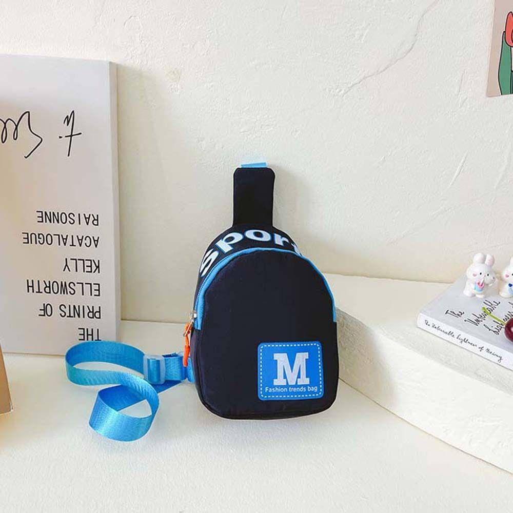 Нейлоновая детская нагрудная сумка в корейском стиле, уличная дорожная наплечная сумка, детская сумка через плечо, уличная