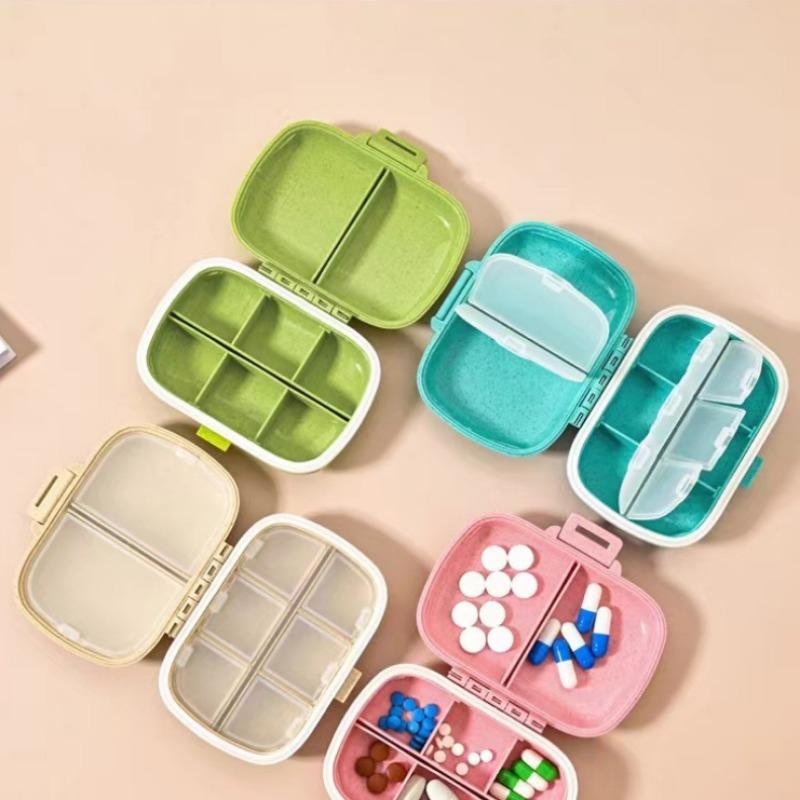 Удобный мини герметичный водонепроницаемый и влагостойкий 8-секционный органайзер для таблеток на 7 дней в неделю