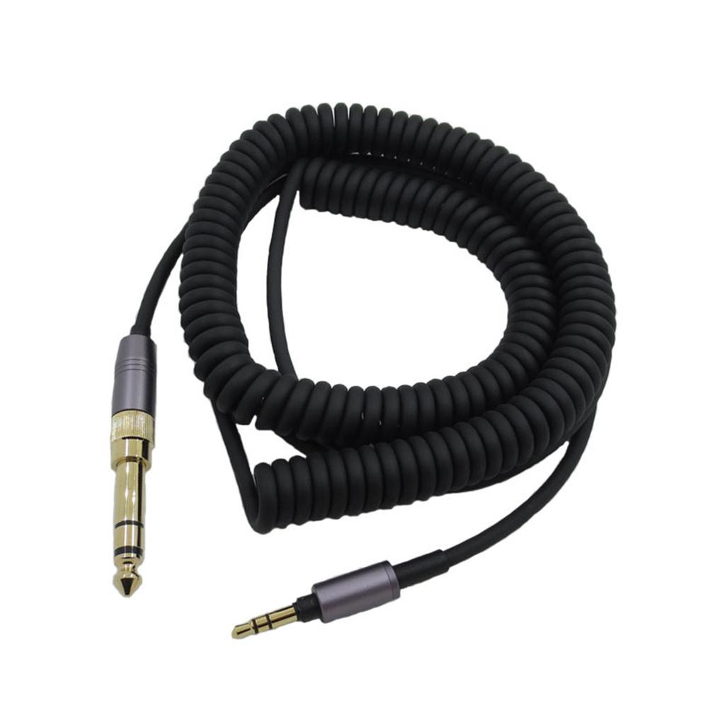 Spring Coiled Headphone Cable for WH-1000XM3 XM2 XM4/H900N H800/WH-XB910N/MDR-XB950BT Headsets Replacement Wire