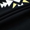Fila Fusion X Marcelo Burlon Коллаборация Цветные Блоки Повседневная Футболка с Круглым Вырезом с Коротким Рукавом Женские Топы Глубокий Черный T11W229107F-BK