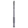 Professional Four Flute Sawtooth Eccentric Twist Drill Bit for Fast Drilling Hole On Tile Marble and Concrete Surfaces
