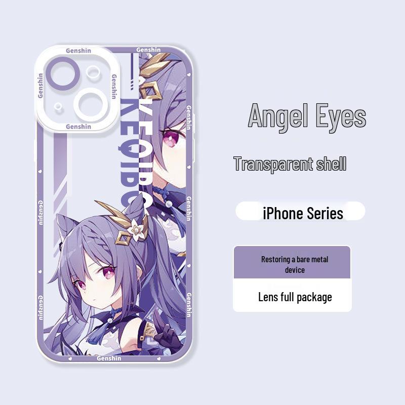 Чехол для iPhone 17 Genshin Impact - Мультяшный дизайн Венти и Кли для Apple 16/15