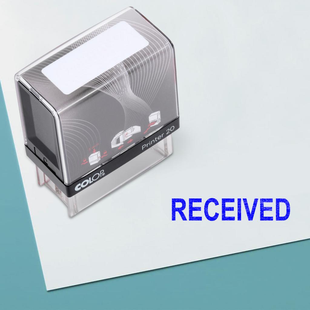ПОЛУЧЕНО Самоклеящаяся резиновая печать на заказ Colop Office Stationery P20 Mini Stamper