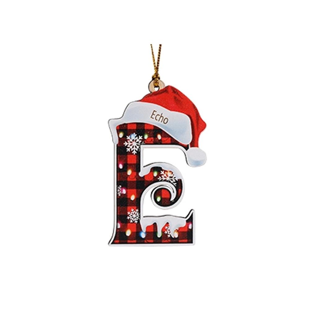 2D Christmas Decoration Pendant Christmas Tree Tag Theme Party Crafts Ornament