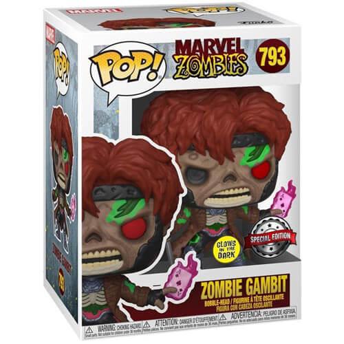 Эксклюзивная поп-музыка Marvel Zombies Gambit Glow для США! винил