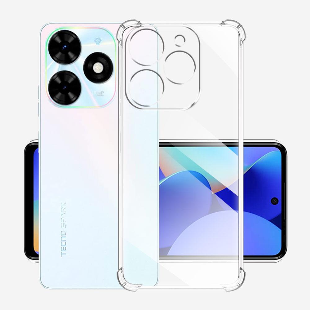 Для Tecno Spark Go 2024 Чехол Прозрачный Противоударный Силиконовый Мягкий Чехол Чехлы Для Tecno Spark Go 2024 Coque Spark Go 2024 Funda Shell