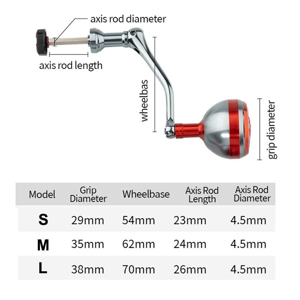 Aluminum Alloy Power Handle Multiple Colors Universal Spinning Fishing Reels Handle 500-12000 Replacement Handle Fishing Device 4