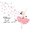 Self-adhesive Home Decoration Princess Wall Stickers Butterfly Flower Decals Girls On Moon
