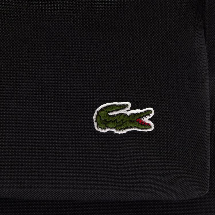 Lacoste Neocroc Рюкзак с логотипом-буквой, застежкой-молнией, из полиэстера, унисекс, черный NU4685NZ-N37