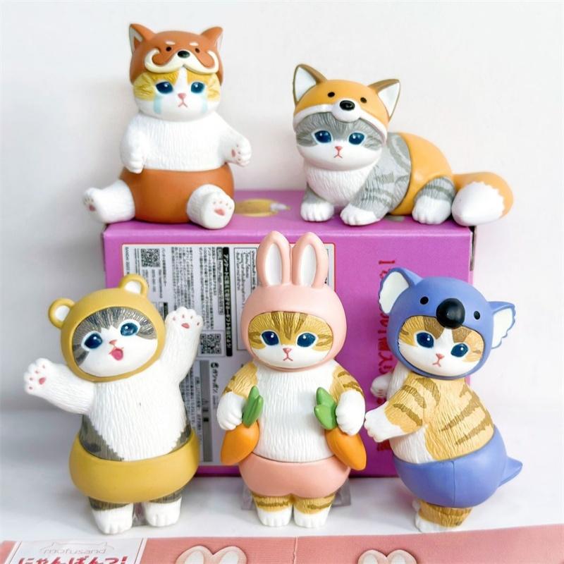 Cat Cos Animal Panda Rabbit Action Figure Toy Decoration Ornaments Xmas Gift