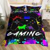 Игровой пододеяльник Твин Квин Набор постельного белья с геймпадом для ребенка, подростка, геймера, для декора комнаты, из микрофибры, чехол для одеяла