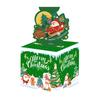 Christmas Money Box for Cash Gift Pull Surprise Money Holder with Snowman/Tree/Santa Card And 50 Pcs Transparent Bags for Home Party Favors