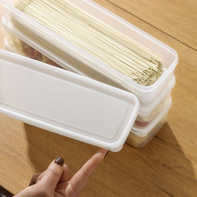 Прямоугольный пластиковый контейнер для хранения лапши с крышкой - Контейнер для хранения продуктов для кухни