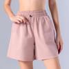 Quick-Dry Women's Summer Sports Shorts – Cool, Breathable, Loose Fit with Side Pockets for Running and Pilates.