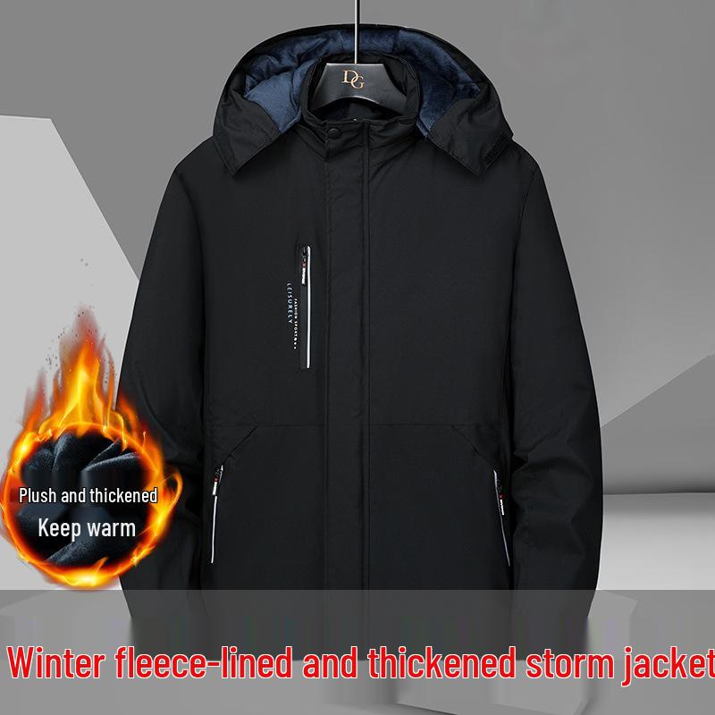 Мужская зимняя водонепроницаемая дышащая флисовая куртка для рыбалки