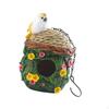 Birds House Bird Nest Outside Hanging Hut Ornament Resin Cages Hummingbird for Home