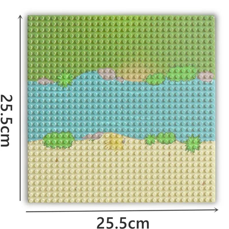 City Classic 32x32 32x16 16x16 Точек Базовая Пластина Дорожная Пластина Прямая Изогнутая Река Базовая Пластина Строительный Блок Фигурки Строительные Блоки