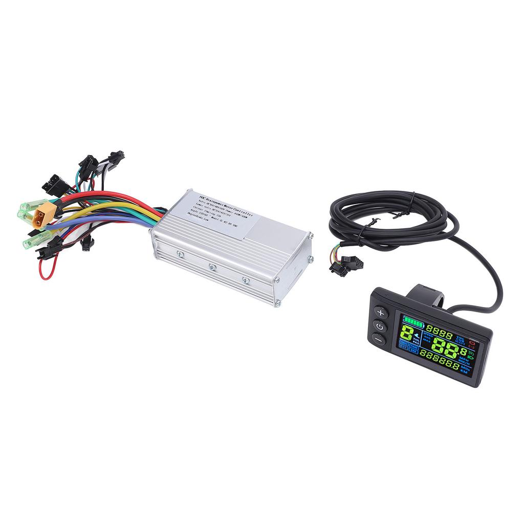 LCD Display Panel Brushless Motor Controller Kit 36V 48V 60V 450W 500W Sine Wave Motor Speed Controller for Electric