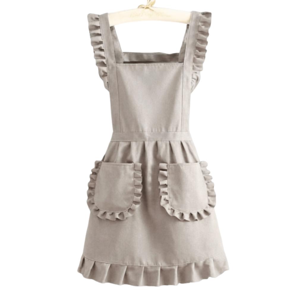 Cute Korean Style Apron Simple Waiter Sleeveless Apron Nail Shop Apron Kitchen