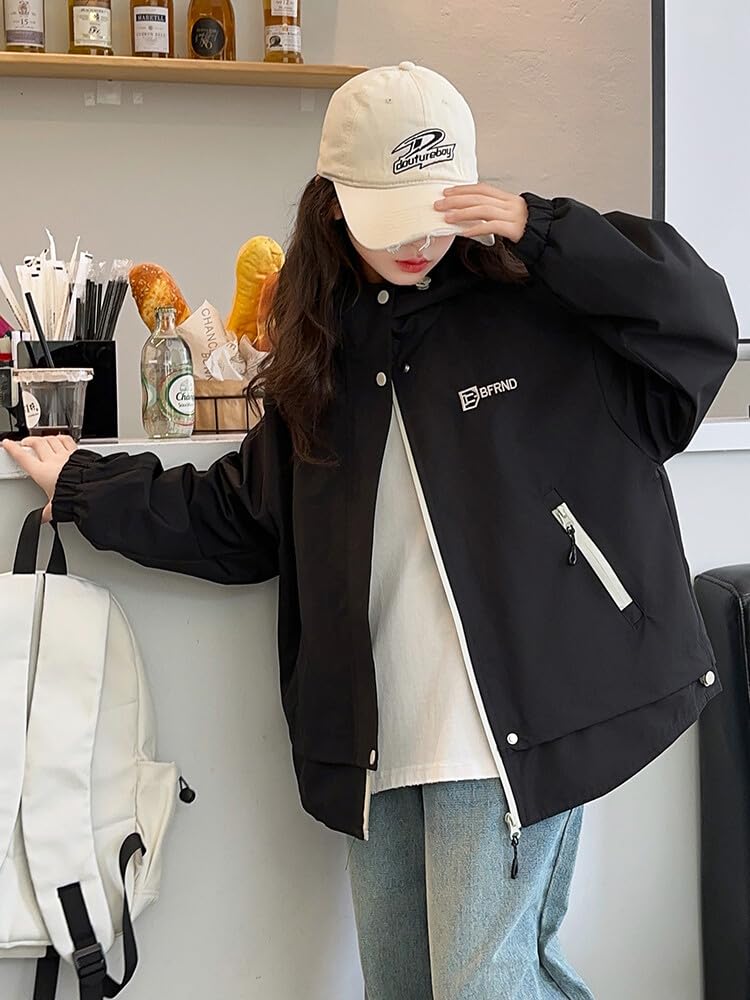 Korean 120 130 140 150 160 170 Athleta Mountain Elementary School Clothes [KOSIKINI] Children's Clothing, Windbreaker, Kids' Jacket, Girls' Outerwear,