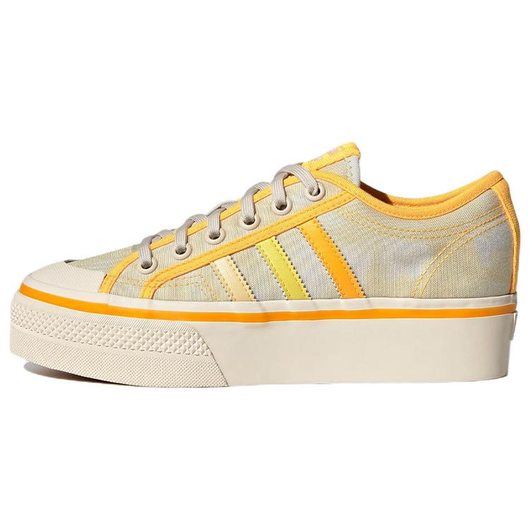 Adidas Nizza Platform Lo Parley Almost Yellow Orange Tint Women's GX4607