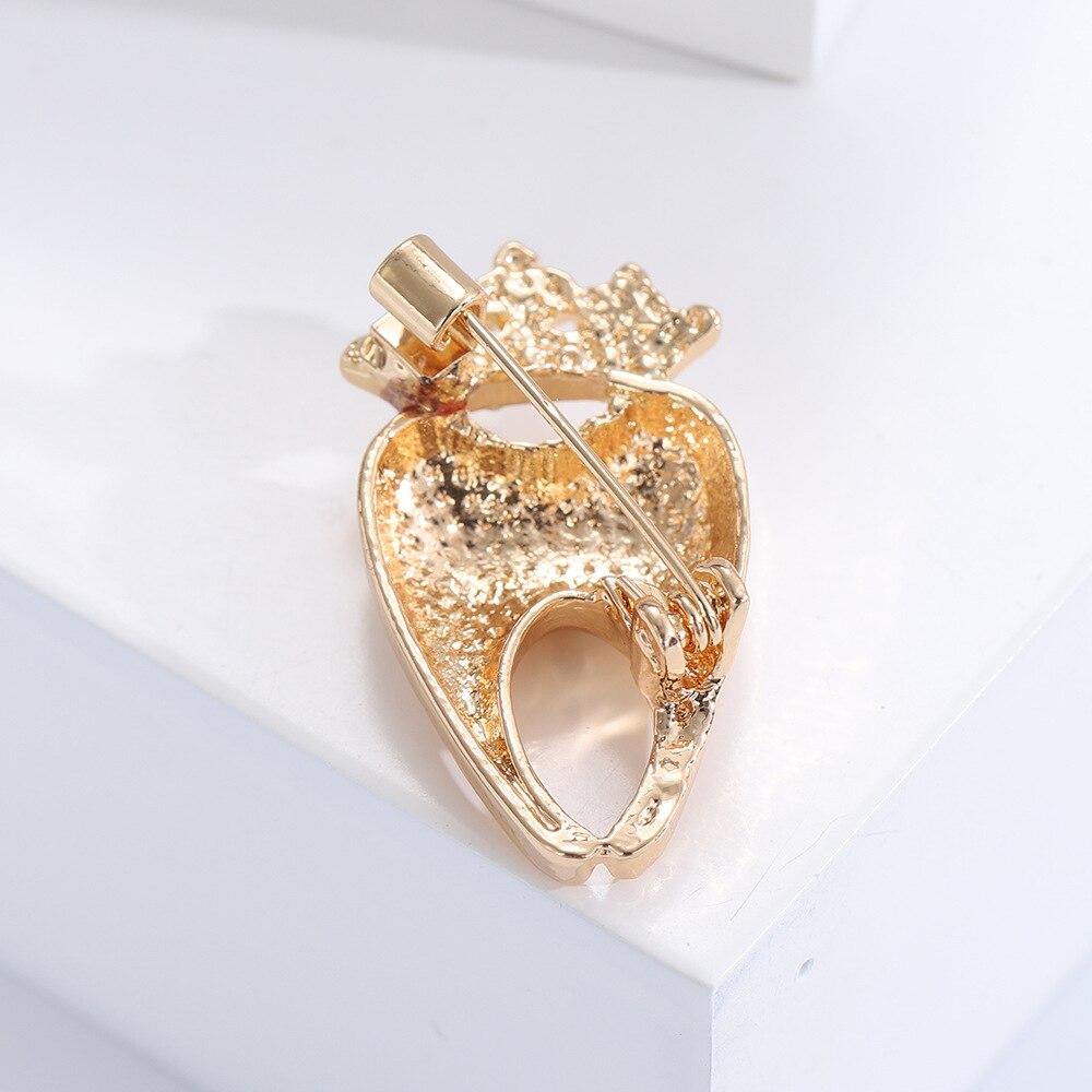 Blucome Брошь в виде короны со стразами, заколки, креативные ювелирные изделия для стоматолога, аксессуары, подарок, значок в виде зубов для девочек