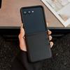 Однотонный кожаный чехол-зажим на бок с узором "лисички" для Samsung Z Flip 8 Galaxy Z Flip 7 FE 7 6 5, защитный чехол для камеры