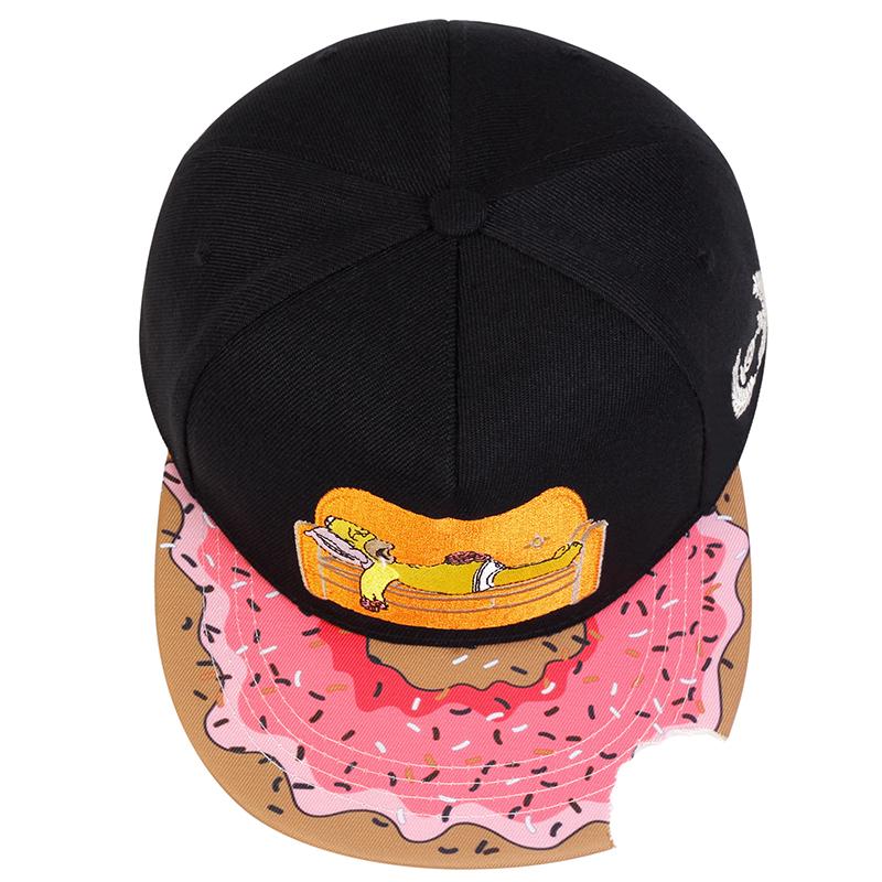 Мужская кепка-snapback с мультяшной вышивкой, спортивная кепка для активного отдыха, баскетбольная кепка, регулируемая, модная, персонализированная, с плоским козырьком, хип-хоп, бейсболки