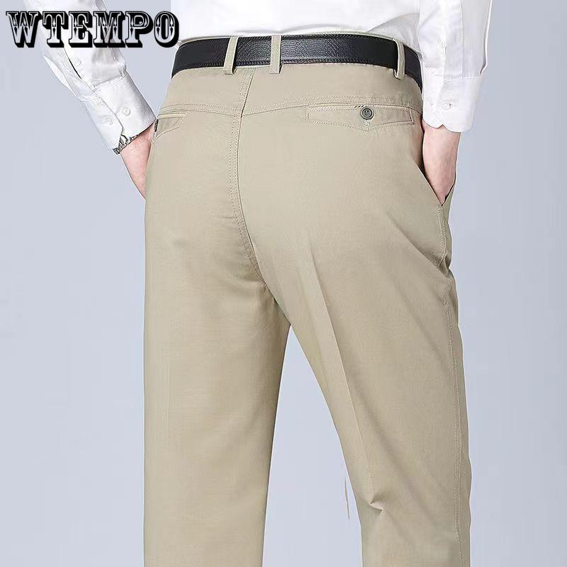 Men's Jeans Summer New Loose Straight Middle-aged Men's Casual Pants High Waist Middle-aged and Older Dads Pants