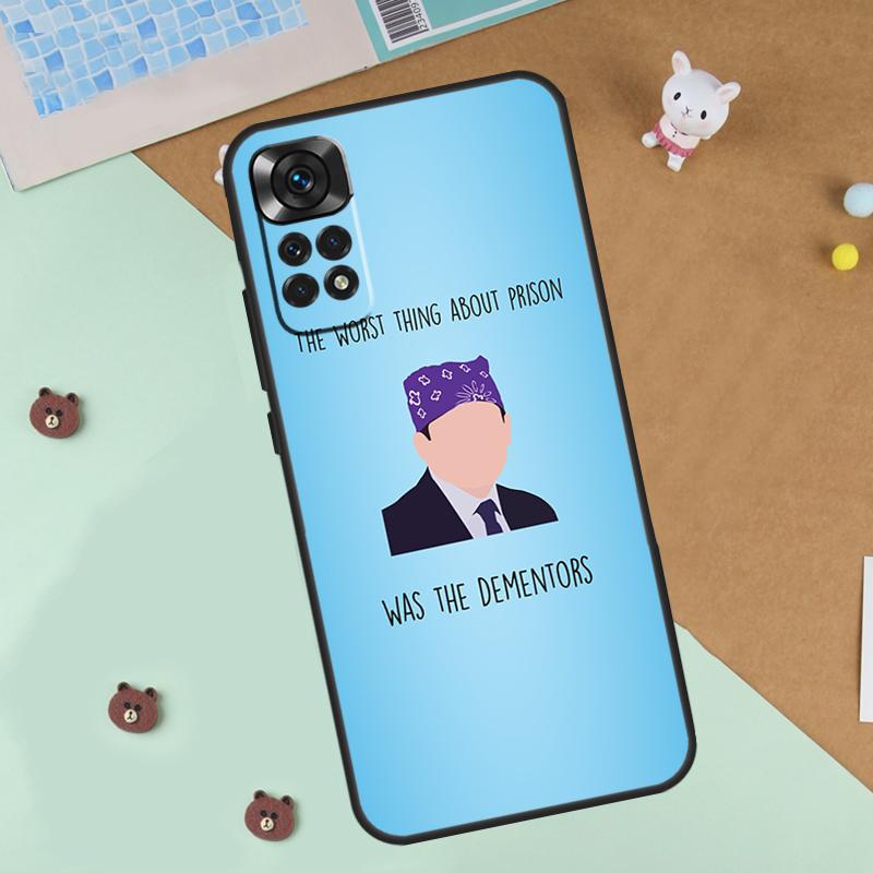 The Office Prison Mike Case For Xiaomi Redmi 14C 10C 12C 13C Cover For Redmi Note 13 Pro 14 9 10 11 12 10S 11S 12S