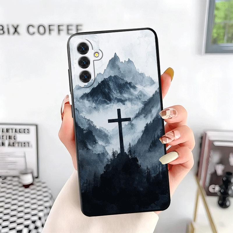 God Jesus Pray Cross Bible Soft Phone Case for Samsung A17 A37 A57 A16 A26 A36 A56 A15 A25 A35 A55 A14 A24 A34 A54 A13 A23 A33 A