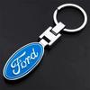 New 2026 Car Sticker Ford New 2025 Hot Car Keychain Vintage Leather Keyring Creative Key Chain For Ford Focus 2 3 Mondeo Kuga Fi