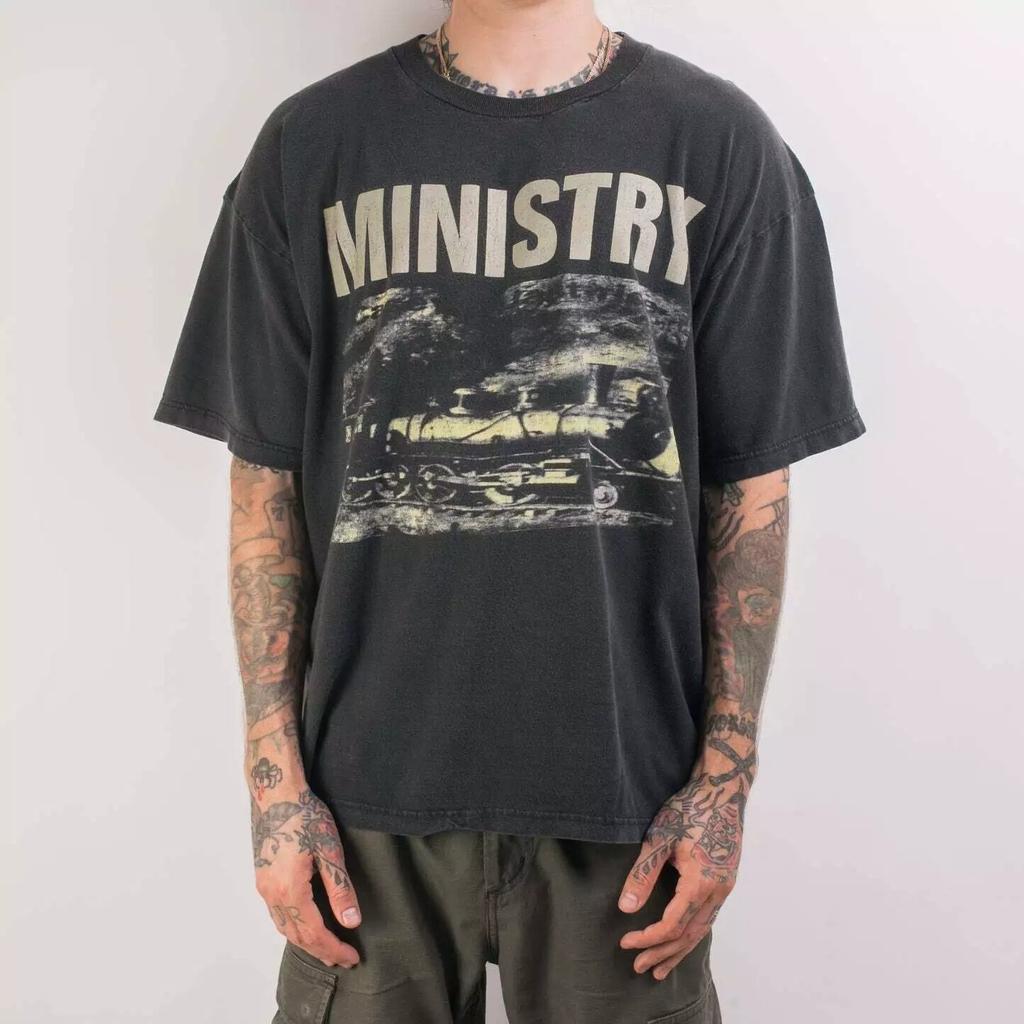 Remake 90's Ministry Retro Style Short Sleeve Unisex Tshirt Men Women S-5XL Unisex T-Shirt