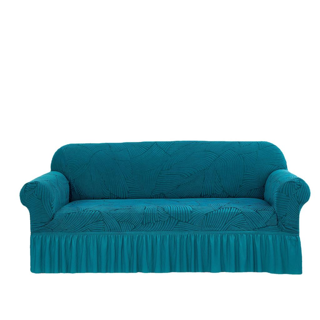1 шт. Чехол для дивана с волнистым узором, нескользящий чехол для дивана с юбкой, пылезащитный чехол для дивана с защитой от царапин для спальни, офиса, гостиной, домашнего декора