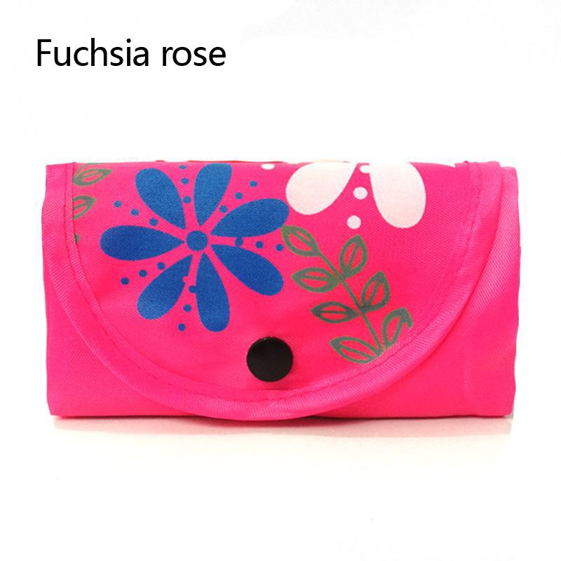 1 шт. Сумка-тоут с застежкой на кнопку, для покупок, продуктовая, многоразовая, складная, из ткани Оксфорд, большой вместимости, с цветочным принтом KTB
