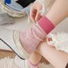 Cotton Mid Tube Socks Soft Breathable Women Stockings Cute Colored Socks  Autumn Winter