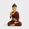 Медитирующий сидящий Будда статуэтка идол домашний декор гостиная подарки декоративная статуэтка - 27 см  (Смола, Красный, Золотой)