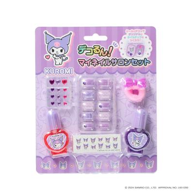 Race Набор для дизайна ногтей Sanrio Deco My Nail Salon Kuromi Косметика Аксессуары для детей от 6 лет 240706 Беги!