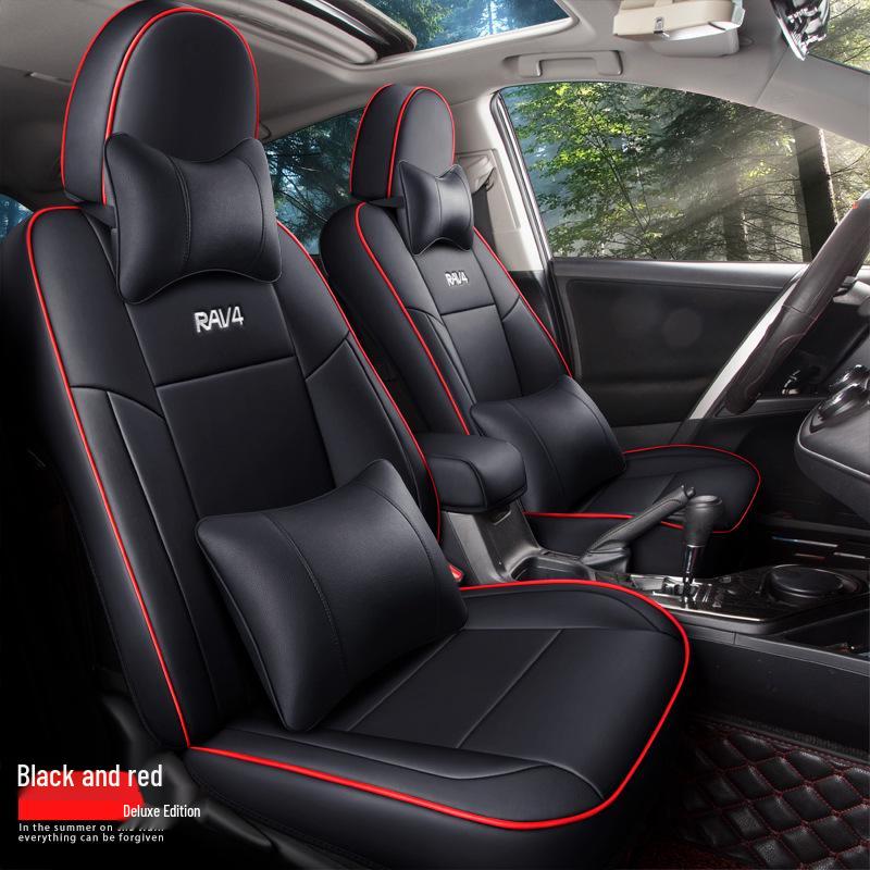 Спортивный чехол на сиденье из натуральной кожи NT для Toyota RAV4 - Подходит для любого сезона