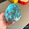 Blue Transparent Anti Stress Sensory Fidgets Soft Material Soft Simulated Maltose  for Kids Adults