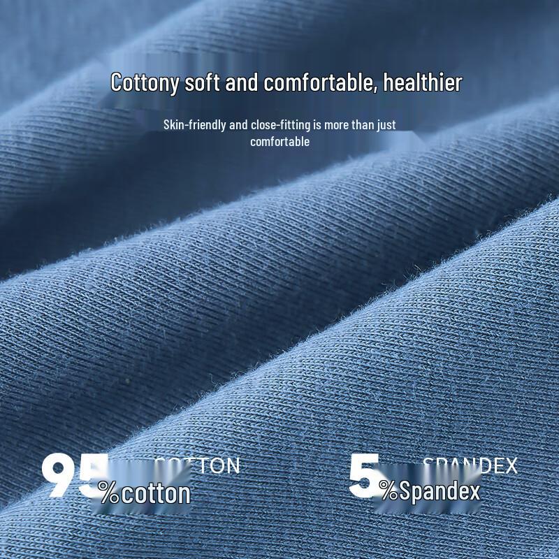 Мужские боксеры-брифы Mao Ren из чистого хлопка - 4 штуки