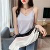 Silk Satin Halter Women's Sexy Sleeveless Top Summer New Loose Wear Net Red Suit with A Small Vest