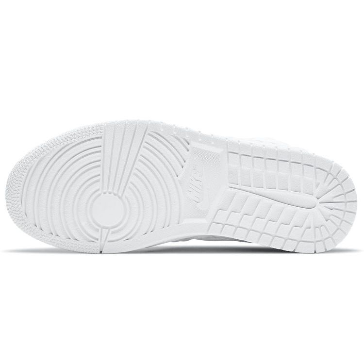 Air Jordan 1 Mid SE Белые стеганые женские кроссовки Черные DB6078-100