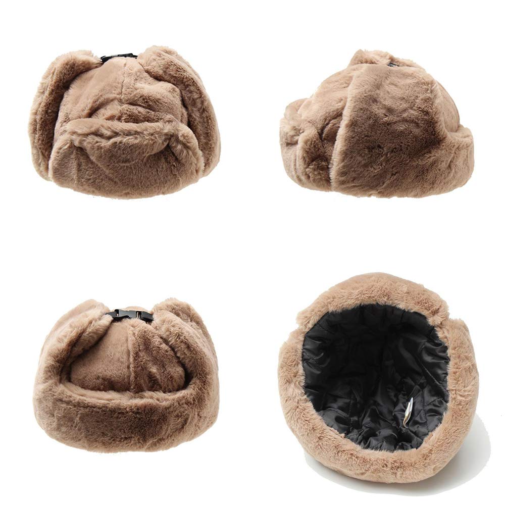 [14+ ИЧИЁН ПЛЮС] Кепка, Шляпа, Женская, Шапка-пилот, Искусственный мех, Боа, Мех, Летная шапка, Защита от холода, Осень, Зима, ioth0008-le