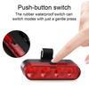 Bicycle Tail Light Waterproof Modes Adjustable USB Rechargeable Universal MTB Road Mountain Bike Night Riding LED Safety Warning Rear Lamp