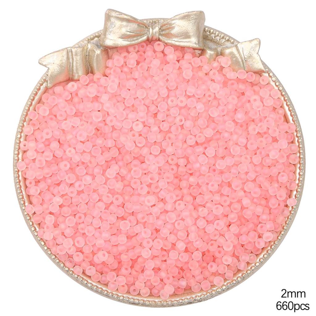 Высококачественные матовые стеклянные бусины-бисер разных цветов для изготовления украшений своими руками