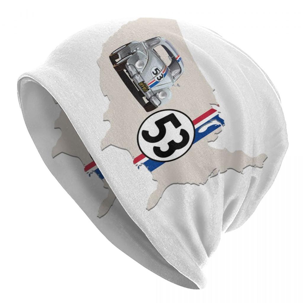 Классический гоночный автомобиль Herbie 53 Skullies шапки кепки крутые зимние теплые унисекс женские вязаные шапки для взрослых унисекс шапки с капюшоном