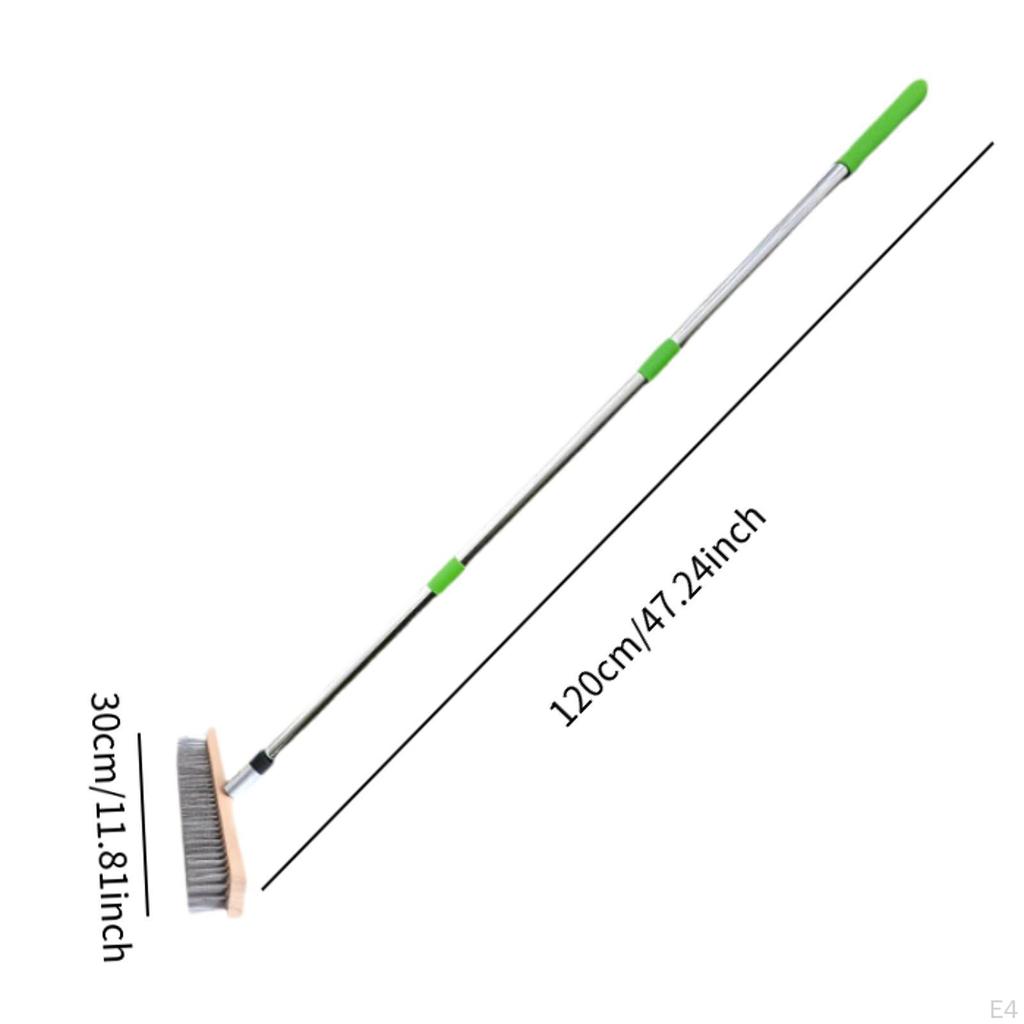 Щетка для пола из нержавеющей стали, инструмент для чистки наружных поверхностей, скруббер для цемента