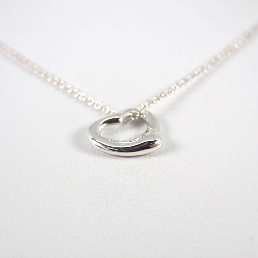 [Б/у] TIFFANY 925 Подвеска/Ожерелье Открытое Сердце/g530-65